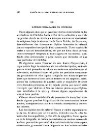 Lápidas mozárabes de Córdoba / Francisco Naval | Biblioteca Virtual Miguel de Cervantes