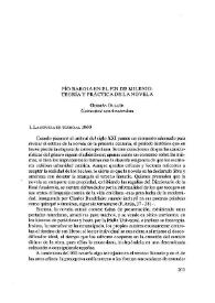 Pío Baroja en el fin del milenio : teoría y práctica de la novela / Germán Gullón | Biblioteca Virtual Miguel de Cervantes