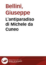 L'antiparadiso di Michele da Cuneo / Giuseppe Bellini | Biblioteca Virtual Miguel de Cervantes