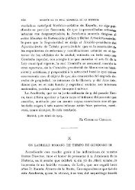 Un ladrillo romano de tiempo de Gordiano III / Julio Puyol | Biblioteca Virtual Miguel de Cervantes
