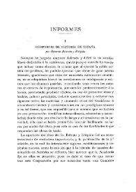 "Compendio de Historia de España" por Ricardo Beltrán y Rózpide / Antonio Blázquez | Biblioteca Virtual Miguel de Cervantes