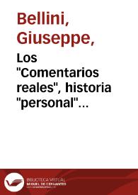 Los "Comentarios reales", historia "personal" del Inca Garcilaso, y las ideas del honor y la fama / Giuseppe Bellini | Biblioteca Virtual Miguel de Cervantes