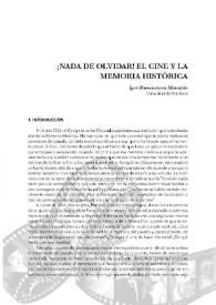 ¡Nada de olvidar! El cine y la memoria histórica / Igor Barrenetxea Marañón | Biblioteca Virtual Miguel de Cervantes