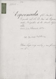 Recibo de José de Espronceda. París, 15 febrero 1830 | Biblioteca Virtual Miguel de Cervantes