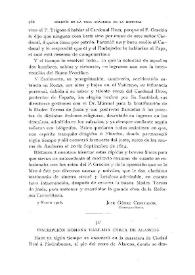 Inscripción romana hallada cerca de Alarcos / Antonio Blázquez | Biblioteca Virtual Miguel de Cervantes