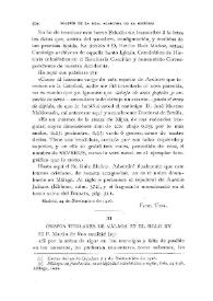 Obispos titulares de Málaga en el siglo XV / Fidel Fita | Biblioteca Virtual Miguel de Cervantes