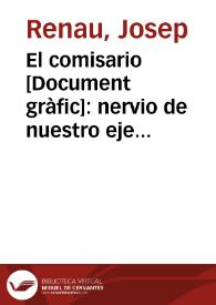 El comisario : nervio de nuestro ejercito popular / renau | Biblioteca Virtual Miguel de Cervantes