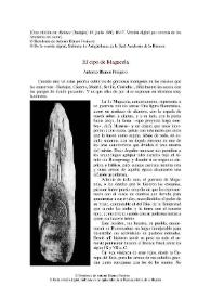 El cipo de Magacela / Antonio Blanco Freijeiro | Biblioteca Virtual Miguel de Cervantes
