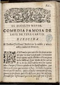 El alcalde mayor | Biblioteca Virtual Miguel de Cervantes