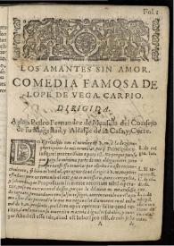 Los amantes sin amor | Biblioteca Virtual Miguel de Cervantes