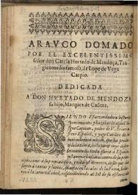 Arauco domado | Biblioteca Virtual Miguel de Cervantes