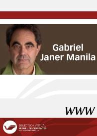 Gabriel Janer Manila / Directora Gemma Lluch Crespo