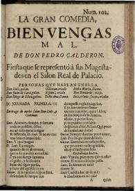 Bien vengas mal / Pedro Calderón de la Barca | Biblioteca Virtual Miguel de Cervantes