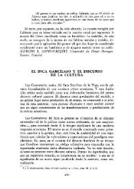 El Inca Garcilaso y el discurso de la cultura / Julio Ortega | Biblioteca Virtual Miguel de Cervantes