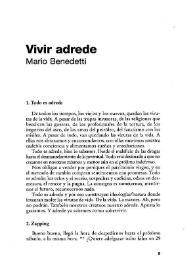 Vivir adrede / Mario Benedetti | Biblioteca Virtual Miguel de Cervantes