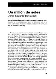 Un millón de soles | Biblioteca Virtual Miguel de Cervantes