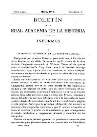 Compendio razonado de Historia Universal / Ricardo Beltrán y Rózpide | Biblioteca Virtual Miguel de Cervantes