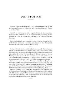 Noticias. Boletín de la Real Academia de la Historia, tomo 73 (julio 1918). Cuaderno I / J.P. de G., A.B. | Biblioteca Virtual Miguel de Cervantes