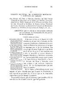 Comisión provincial de monumentos históricos y artísticos de Badajoz / Antonio del Solar | Biblioteca Virtual Miguel de Cervantes