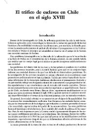 El tráfico de esclavos en Chile en el siglo XVIII / Adela Dubinosvsky | Biblioteca Virtual Miguel de Cervantes