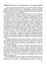 Daniel Moyano: Una literatura de la expatriación / Adolfo Prieto | Biblioteca Virtual Miguel de Cervantes