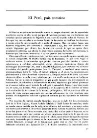 El Perú, país mestizo / Antonio Belaunde Moreyra | Biblioteca Virtual Miguel de Cervantes