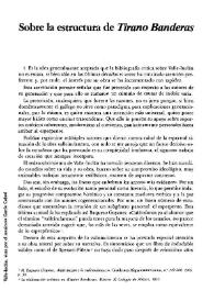 Sobre la estructura de "Tirano Banderas" / Antonio Alonso | Biblioteca Virtual Miguel de Cervantes