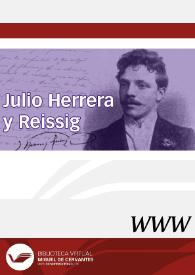Julio Herrera y Reissig / dirección Carmen Ruiz Barrionuevo | Biblioteca Virtual Miguel de Cervantes