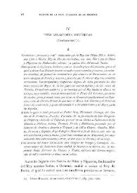 Tres relaciones históricas [II] (Continuación) / J.Jivanel Mas | Biblioteca Virtual Miguel de Cervantes