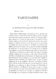 La traducción de Almaccari, por Gayangos / Pedro Sabán | Biblioteca Virtual Miguel de Cervantes
