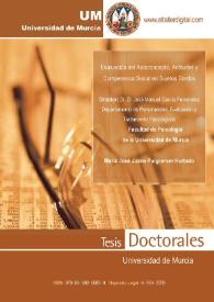 Evaluación del autoconcepto, actitudes y competencia social en sujetos sordos | Biblioteca Virtual Miguel de Cervantes