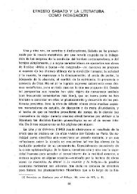 Ernesto Sábato y la literatura como indagación / Teodosio Fernández | Biblioteca Virtual Miguel de Cervantes