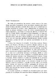 Ensayo de soteriología sabatiana / Paul Alexandru Georgescu | Biblioteca Virtual Miguel de Cervantes