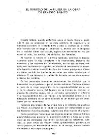 El símbolo de la mujer en la obra de Ernesto Sábato / Norma Sturniolo | Biblioteca Virtual Miguel de Cervantes