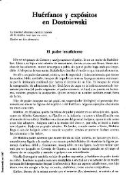 Huérfanos y expósitos en Dostoiewski / Blas Matamoro | Biblioteca Virtual Miguel de Cervantes