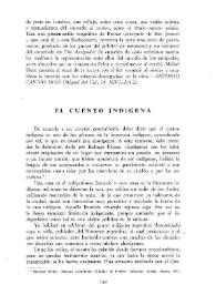 El cuento indígena | Biblioteca Virtual Miguel de Cervantes