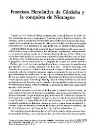 Francisco Hernández de Córdoba y la conquista de Nicaragua / José Calvo Poyato | Biblioteca Virtual Miguel de Cervantes