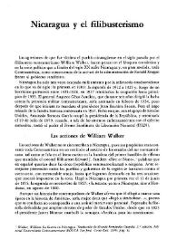 Nicaragua y el filibusterismo / Diómedes Núñez Polanco | Biblioteca Virtual Miguel de Cervantes