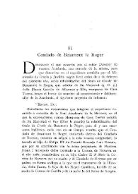 Condado de Beaumont le Roger / Vicente Castañeda | Biblioteca Virtual Miguel de Cervantes