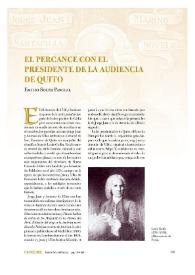 El percance con el Presidente de la Audiencia de Quito / Emilio Soler Pascual | Biblioteca Virtual Miguel de Cervantes
