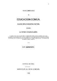 Plan combinado de educación común, silvicultura e industria pastoril aplicable al estado de Buenos Aires / por D. F. Sarmiento | Biblioteca Virtual Miguel de Cervantes