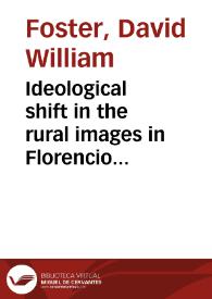 Ideological shift in the rural images in Florencio Sánchez's theater / David William Foster | Biblioteca Virtual Miguel de Cervantes