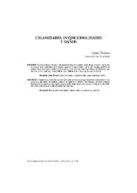 Calamidades, intencionalidades y daños / Carlos Thiebaut | Biblioteca Virtual Miguel de Cervantes