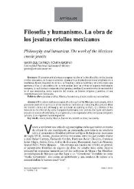 Filosofía y humanismo. La obra de los jesuitas criollos mexicanos | Biblioteca Virtual Miguel de Cervantes