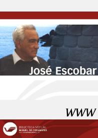 José Escobar / director Enrique Rubio Cremades | Biblioteca Virtual Miguel de Cervantes