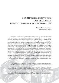 Dos mujeres, dos votos, dos películas: Las bostonianas y El caso Winslow | Biblioteca Virtual Miguel de Cervantes