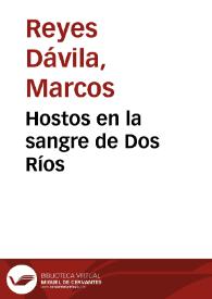Hostos en la sangre de Dos Ríos | Biblioteca Virtual Miguel de Cervantes