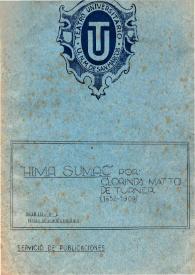 Hima Sumac / por Clorinda Matto de Turner | Biblioteca Virtual Miguel de Cervantes