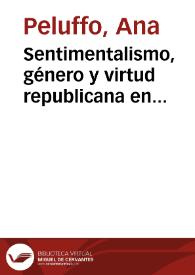 Sentimentalismo, género y virtud republicana en Clorinda Matto de Turner / Ana Peluffo | Biblioteca Virtual Miguel de Cervantes