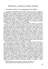 Narración y ensayo en Ítalo Calvino / Amancio Sabugo Abril | Biblioteca Virtual Miguel de Cervantes